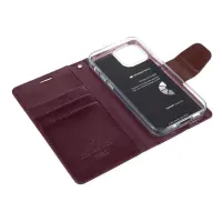 Book Case Goospery Sonata Diary Case for Apple iPhone 13 Pro Bordeaux