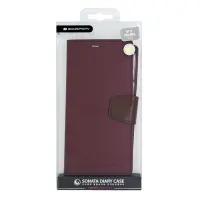 Book Case Goospery Sonata Diary Case for Apple iPhone 13 Pro Max Bordeaux