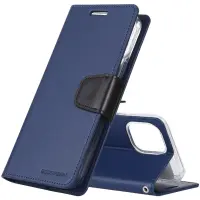 Book Case Goospery Sonata Diary Case for Apple iPhone 12 Pro Max Navy-Black