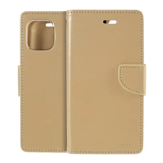 Book Case Goospery Bravo Diary for Apple iPhone 12 Mini Gold