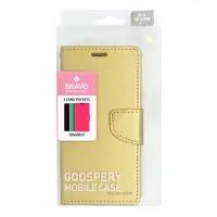 Book Case Goospery Bravo Diary for Apple iPhone 12/12 Pro Gold