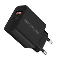 Travel Charger Switching Ancus Supreme Series C70D Dual Fast Charge with USB/USB-C Έξοδο QC3.0 PD 30W Black