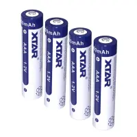 Rechargeable Battery Xtar AAA 900mAh Ni-MH 1.2V With Plastic Box Pcs 4