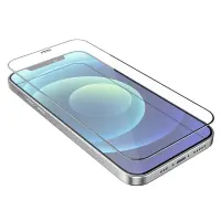 Tempered Glass Hoco G8 3D Full Screen Fine Edge Anti-Fall for Apple iPhone 12 Mini Black Set 10 pcs.