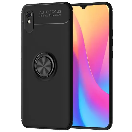 Case Ancus Autofocus Shock Proof with Ring Holder for Xiaomi Redmi 9A / 9AT Black