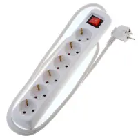 Power Strip Brennenstuhl  with 6 Inlet Sockets and On / Off Switch Cable 1.4 m IP20 White