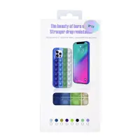 TPU Case Ancus TPU Pop It for Apple iPhone 13/ iPhone 14 Blue Light Blue Green White