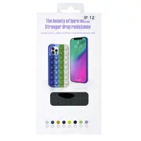 TPU Case Ancus TPU Pop It for Apple iPhone 12 / 12 Pro Dark Green