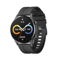 Smartwatch Maxcom FW54 Iron IP68 360mAh με 1.3” IPS Black Silicon Band