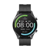 Smartwatch Maxcom FW54 Iron IP68 360mAh με 1.3” IPS Black Silicon Band