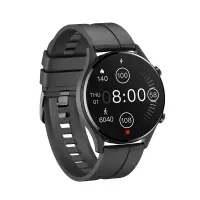 Smartwatch Maxcom FW54 Iron IP68 360mAh με 1.3” IPS Black Silicon Band