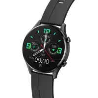 Smartwatch Maxcom FW54 Iron IP68 360mAh με 1.3” IPS Black Silicon Band