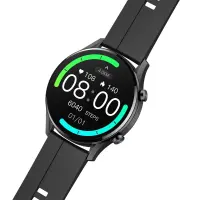 Smartwatch Maxcom FW54 Iron IP68 360mAh με 1.3” IPS Black Silicon Band