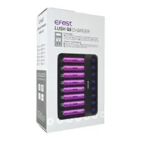 Efest LUSH Q8 Battery Charger with 8 Positions Battery Indicator compatible with Batteries: 10340-18700 και 20700-26650