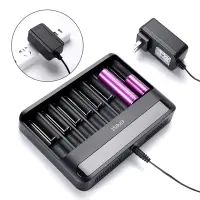 Efest LUSH Q8 Battery Charger with 8 Positions Battery Indicator compatible with Batteries: 10340-18700 και 20700-26650