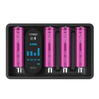 Efest iMate R4 3A Battery Charger with 4 Positions LED Display Compatible with Batteries 18650 20700/21700