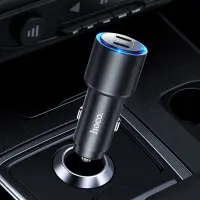 Car Charger Hoco NZ3 Clear Way 40W Fast Charging Dual USB-C PD 20W QC 3.0 Black