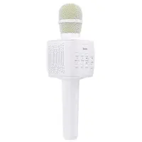 Wireless Microphone and Speaker Hoco BK5 Cantando V.5.0 White 5W with Karaoke Function and Micro SD Card