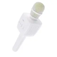 Wireless Microphone and Speaker Hoco BK5 Cantando V.5.0 White 5W with Karaoke Function and Micro SD Card