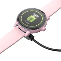 Charger Hoco for Y5/Y6/Y7 Smart watch with 2 pin 5mm Black Magnet Distance: 0.9mm Contact Distance: 0.4mm