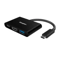 Hub Energizer USB-C HC303CV  to USB-A 3.0 + HDMI 4K + USB-C Black