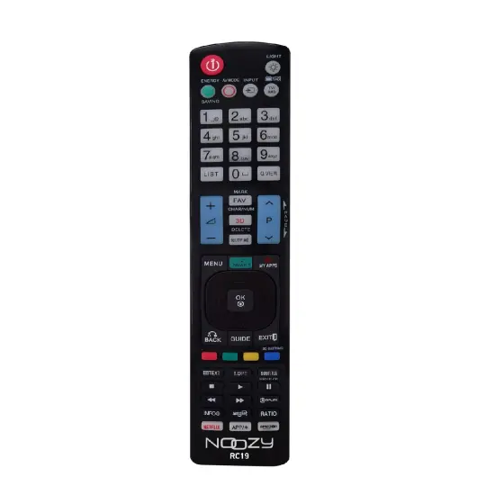 Remote Control Noozy RC19 for LG TV Ready to Use Without Set Up With Back-light