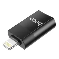 Hoco UA17 Lightning Adapter in USB 2.0 supports OTG function Black