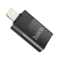 Hoco UA17 Lightning Adapter in USB 2.0 supports OTG function Black