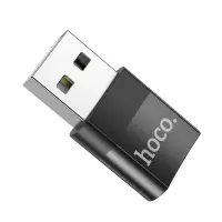 Hoco UA17 Adapter USB 3.0  to USB-C Black supports OTG function 2A / 3A / 60W charging