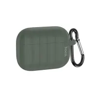 Hoco WB22 Glory Series Silicone Protective Case Dark Green for AirPods 2021 (3rd generation) with Hook