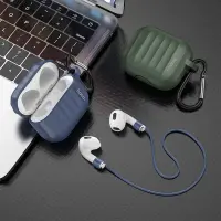 Hoco WB22 Glory Series Silicone Protective Case Dark Green for AirPods 2021 (3rd generation) with Hook