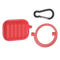 Hoco WB22 Glory Series Silicone Protective Case Red for AirPods 2021 (3rd generation) with Hook