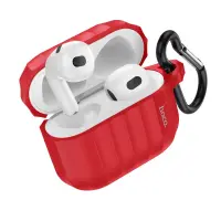 Hoco WB22 Glory Series Silicone Protective Case Red for AirPods 2021 (3rd generation) with Hook