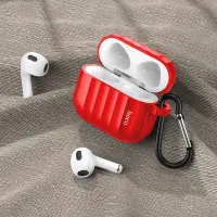 Hoco WB22 Glory Series Silicone Protective Case Red for AirPods 2021 (3rd generation) with Hook