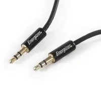 Energizer C130JIBK 3.5mm Male Audio Connection Cable to 3.5mm Male 1.5m Black