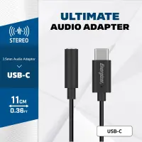 Hands Free Energizer Adapter C112CABK USB-C in 3.5 mm Compatible with all USB-C Devices Black