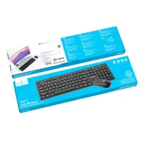 Hoco GM17 Business Set Full Size Wired Keyboard and Mouse with , Full Size, 104 Keys Black