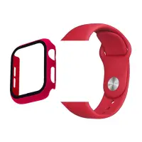 Spare Strap Trender TR-ASLTPU41RD Silicone + TPU Cover for Apple Watch 40 / 41mm Red