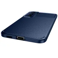 Case Ancus AutoFocus Carbon Fiber για Samsung SM-S906 Galaxy S22+ 5G Blue