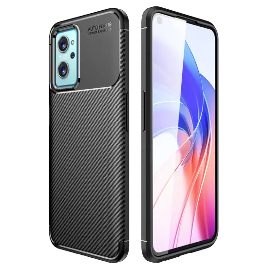 Case Ancus AutoFocus Carbon Fiber για Realme 9i Black