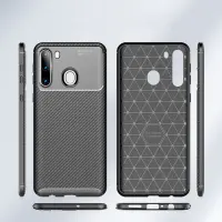 Case Ancus AutoFocus Carbon Fiber για Samsung SM-A215F Galaxy A21 Black