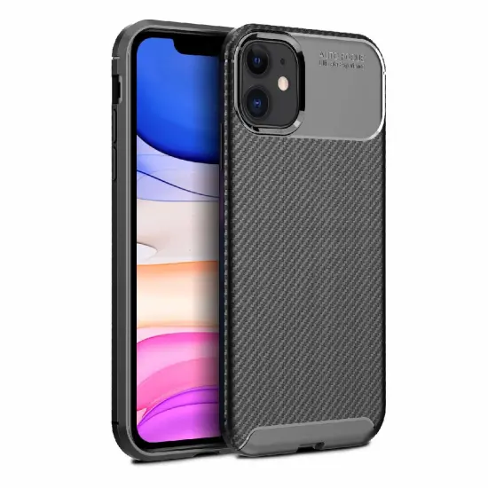 Case Ancus AutoFocus Carbon Fiber για Apple iPhone 11 Black