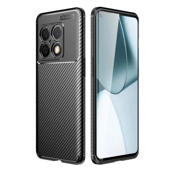 Case Ancus AutoFocus Carbon Fiber για OnePlus 10 Pro Black