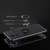 Case Ancus Autofocus Shock Proof with Ring Holder για Xiaomi 12 Pro Xiaomi 12S Pro Black