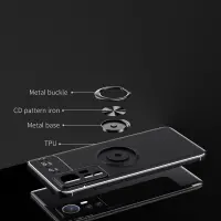 Case Ancus Autofocus Shock Proof with Ring Holder για Xiaomi 12  Xiaomi 12X Black