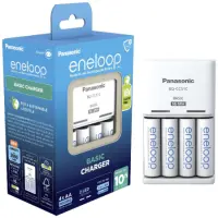 Battery Charger Panasonic Eneloop BQ-CC51  for AA/AAA with 4 AA batteries 2000mAh BK-3MCDE