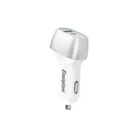 Car Charger Energizer D38WS PD, QC, USB-C/USB-A 38W/3A Silver