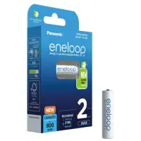 Rechargeable Battery Panasonic Eneloop BK-4MCDE/2BE 800 mAh size AAA Ni-MH 1.2V Τεμ. 2