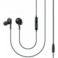 Hands Free Stereo Samsung 3.5mm with Microphone and Power Button Black