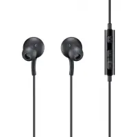 Hands Free Stereo Samsung 3.5mm with Microphone and Power Button Black